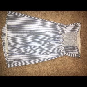 Old Navy Seersucker Strapless Dress